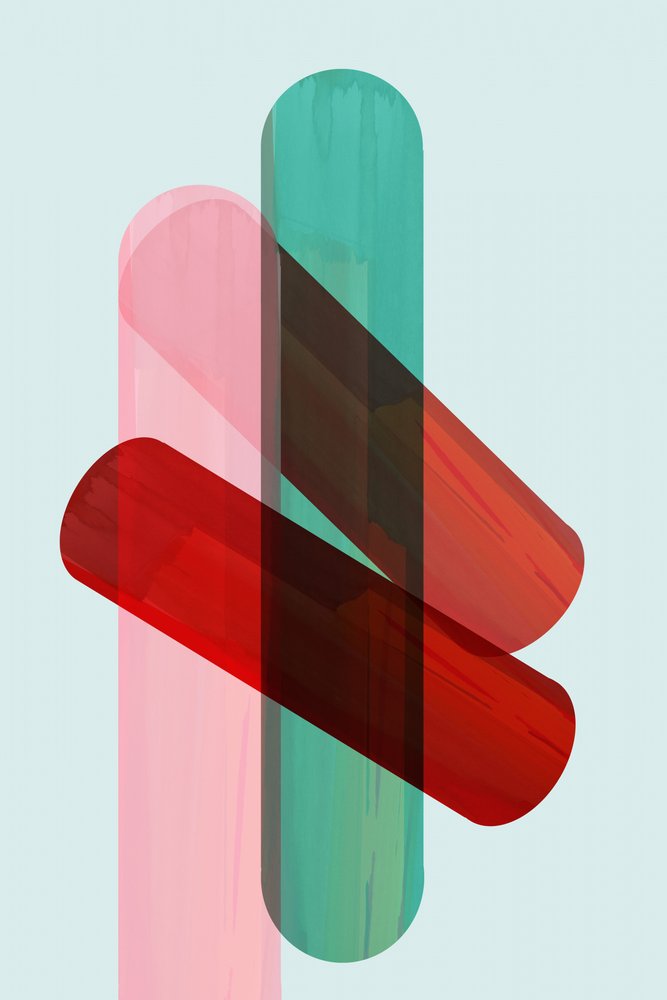 Levendige geometrische overlapping door cartissi