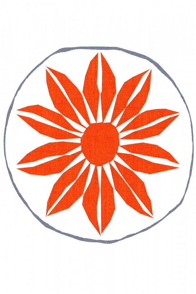 Levendige oranje bloesem door cartissi