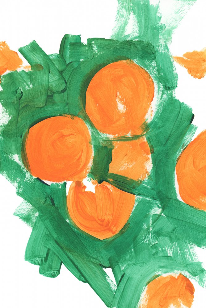 Levendige oranje vruchten door cartissi