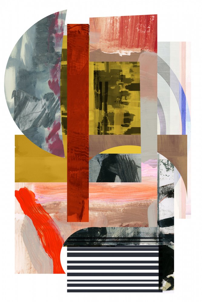Levendige abstracte vormen door cartissi