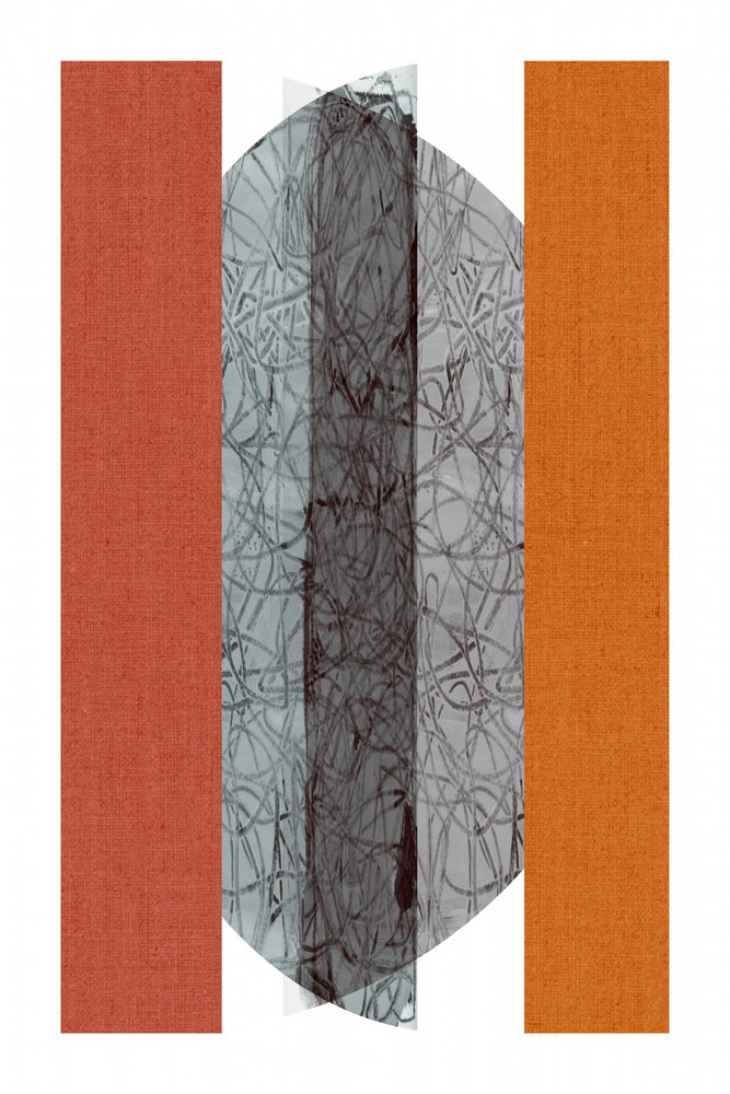 Warme abstracte compositie door cartissi