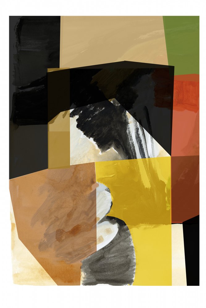 Warme abstracte vormen door cartissi