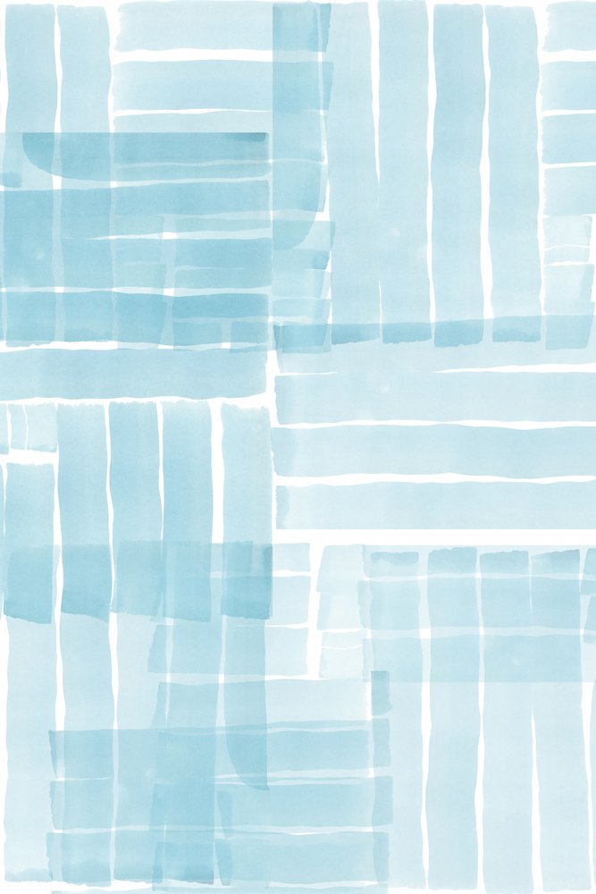 Aquarelblauwe strepen door cartissi