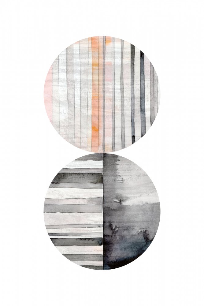 Geometrische cirkels in aquarel door cartissi