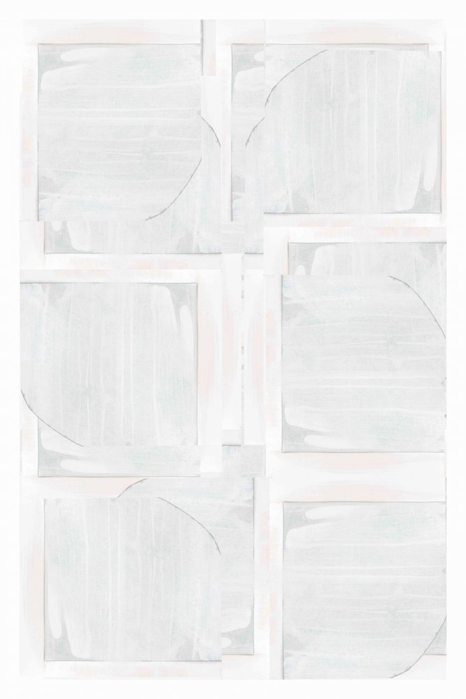 Wit, geometrisch, abstract door cartissi