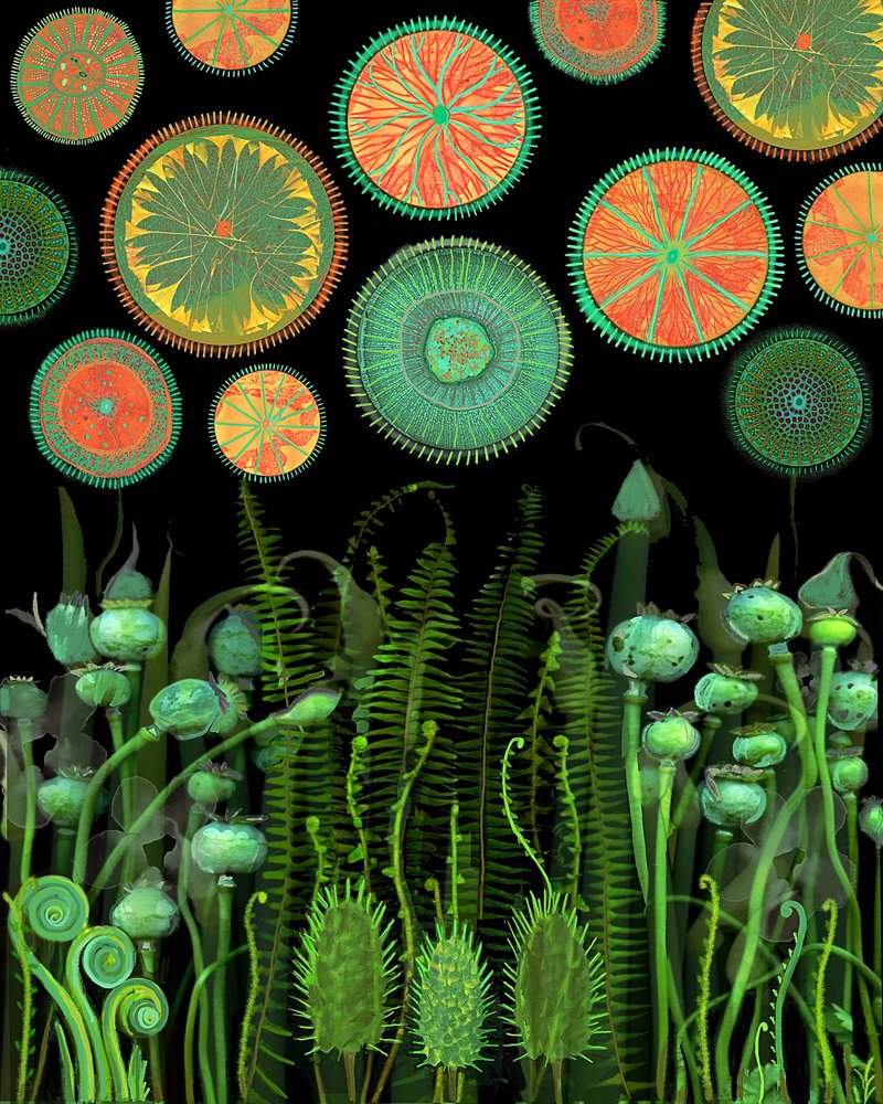 Fantasierijke botanische patronen door giovanna nicolo