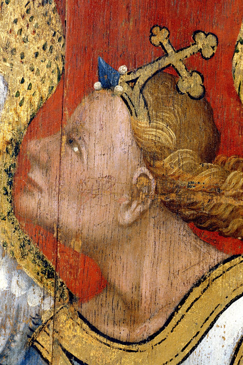 De Donor en de Engel van de Aankondiging (detail) door Unknown