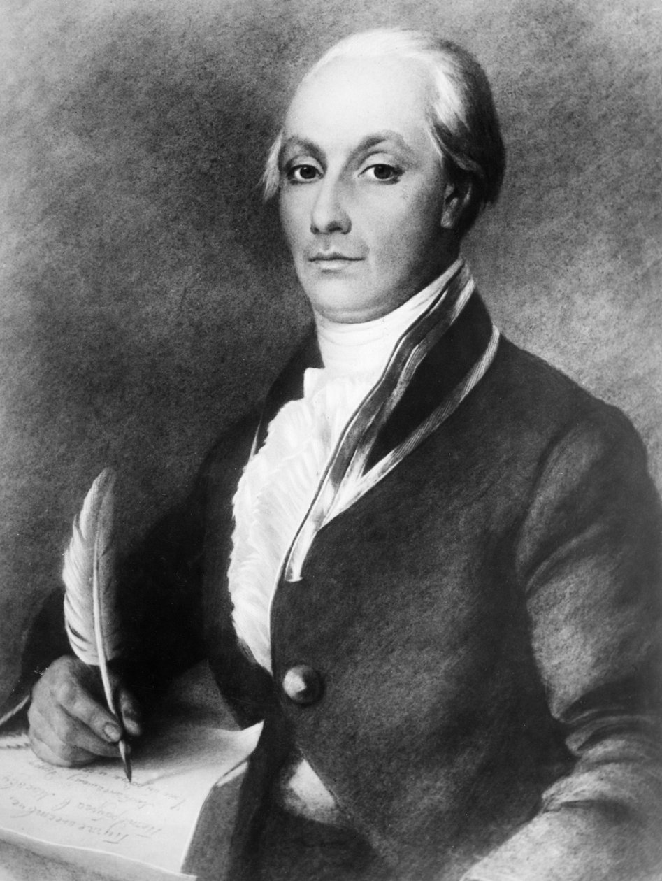Portret van de Russische revolutionaire schrijver en filosoof, Alexander Radishchev (1749 - 1802), door A. Laktionov door Unknown