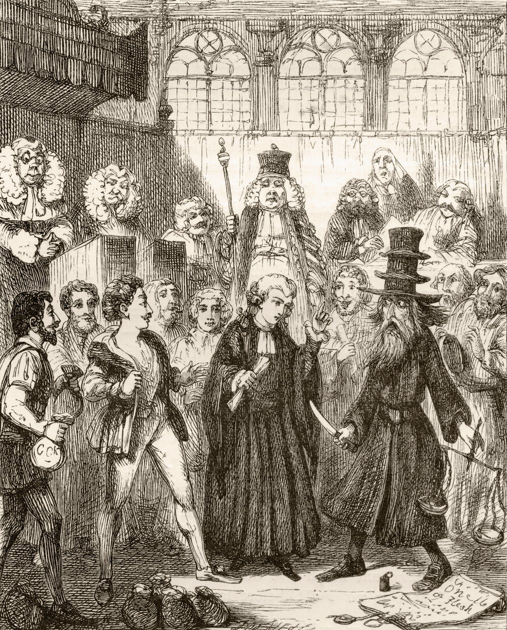 Illustratie naar George Cruikshank voor het gedicht 