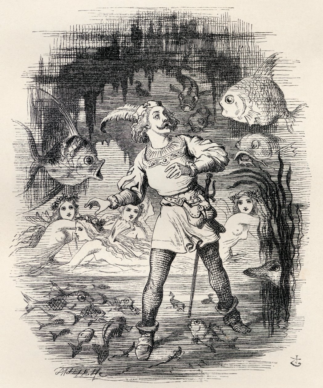 Illustratie door J. Tenniel uit het gedicht 