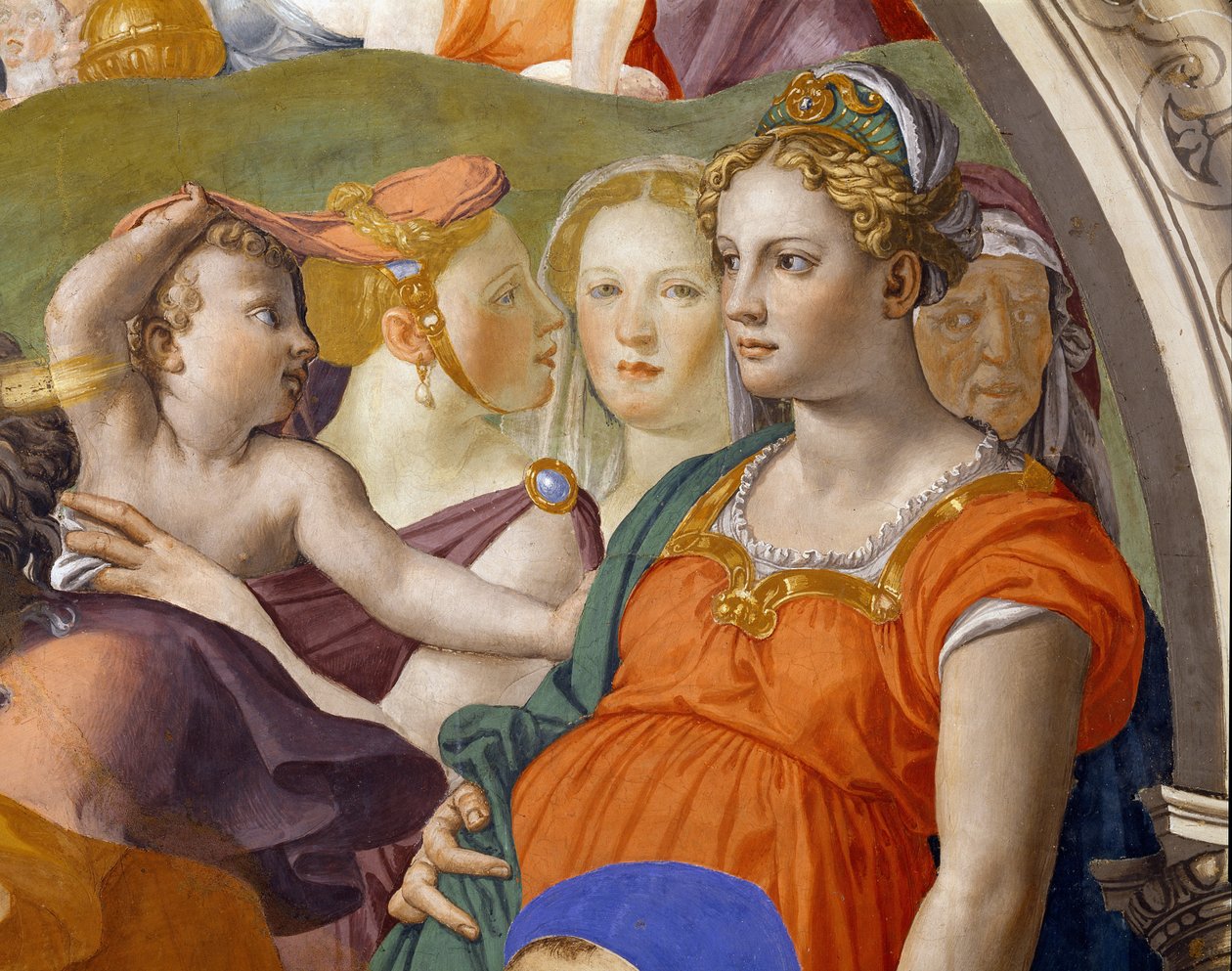 De doortocht door de Rode Zee door Agnolo Bronzino