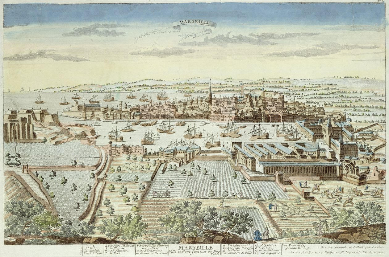 Ruiterplan van Marseille, 1680 door French School