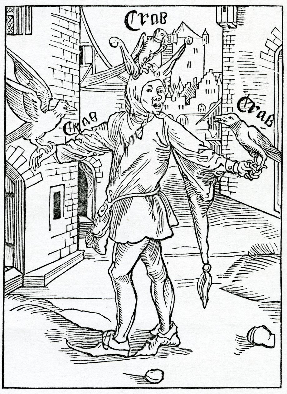 Van hen die van dag tot dag uitstellen om zichzelf te verbeteren, illustratie uit Alexander Barclay