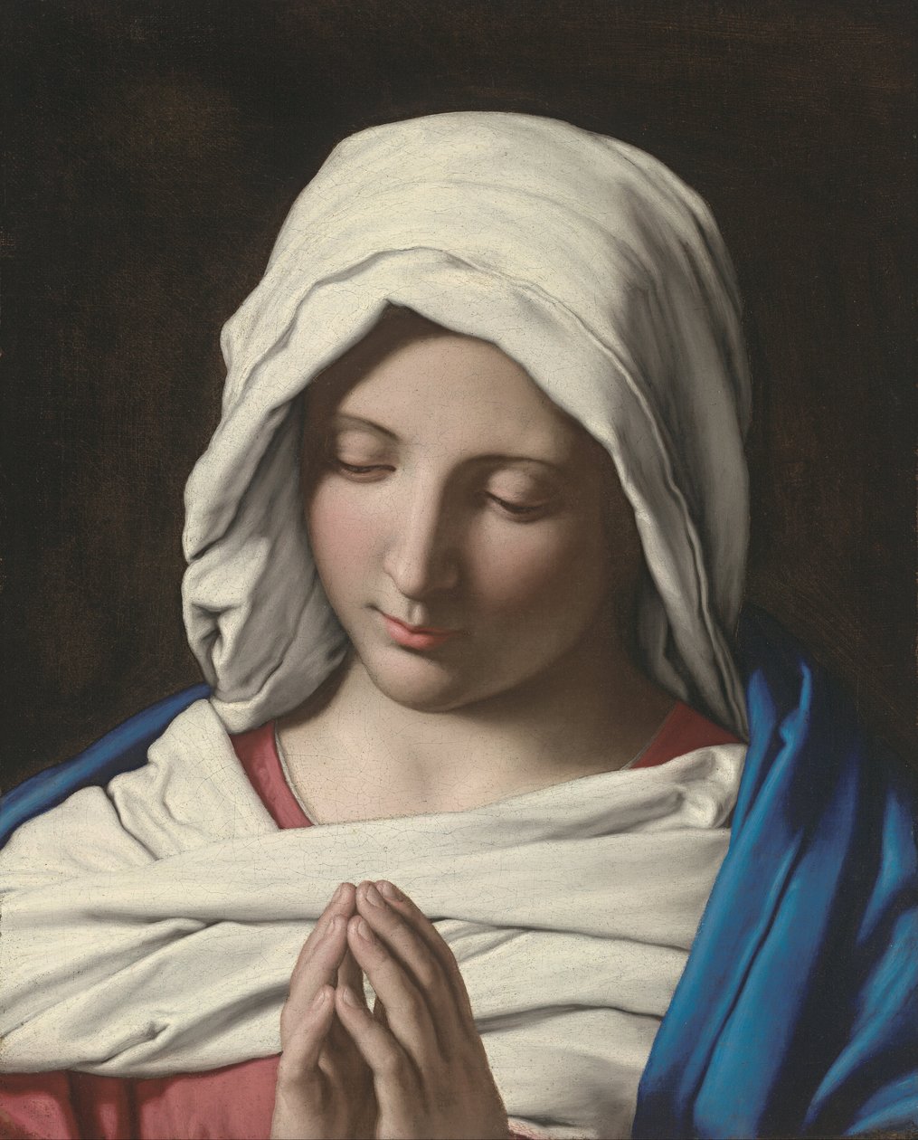 Madonna in Gebed door Giovanni Battista Salvi da Sassoferrato