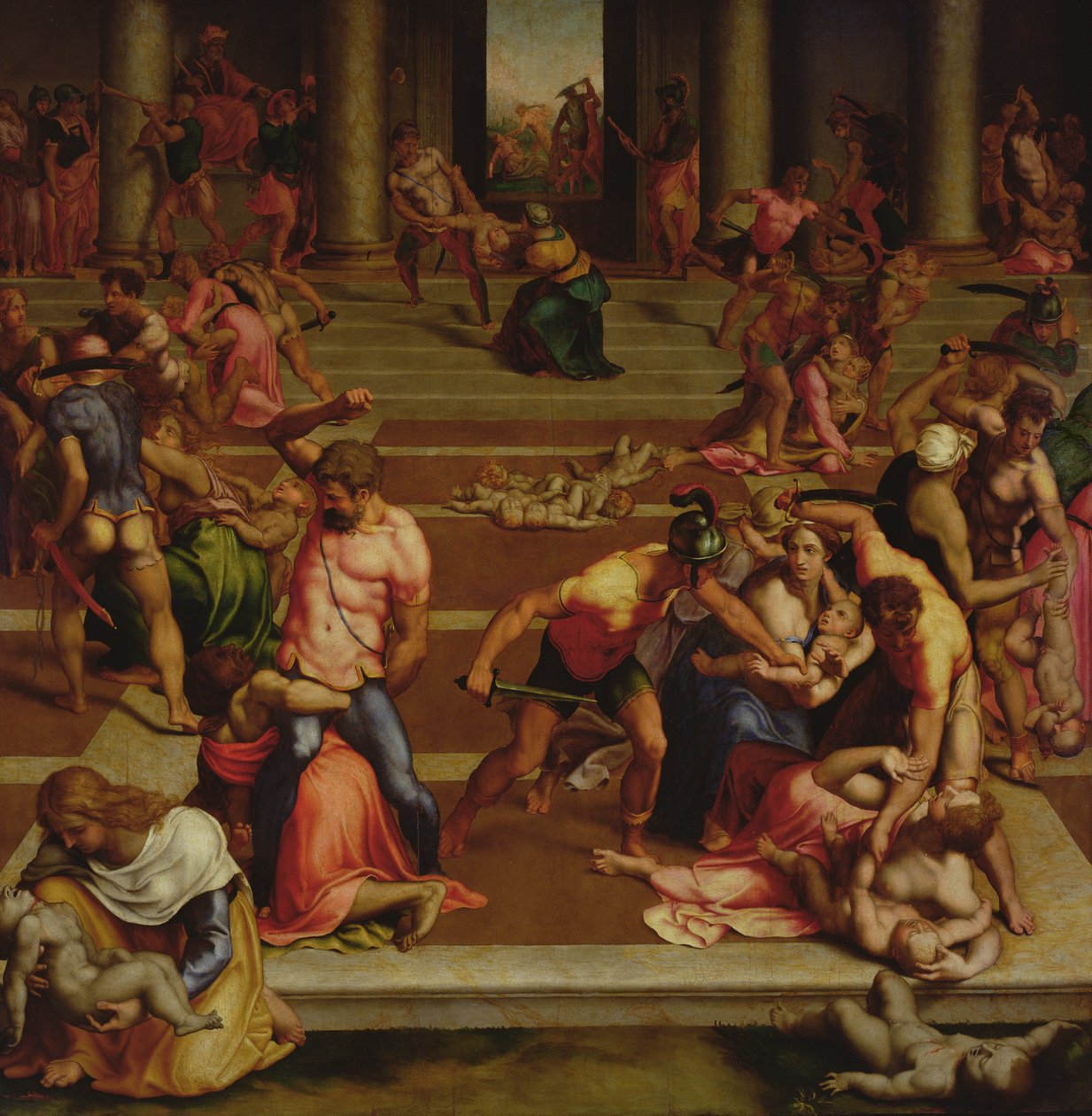 Bloedbad van de Onschuldigen door (1509 66) Daniele da Volterra