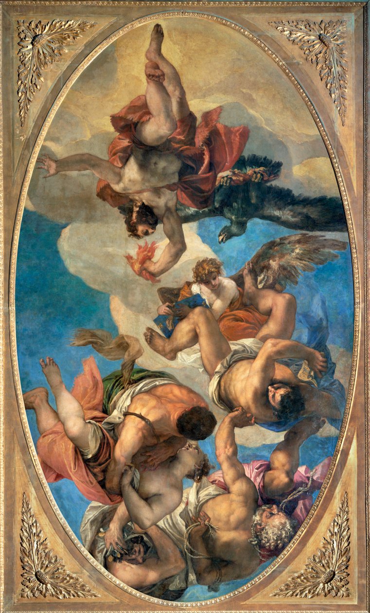 Jupiter straft de ondeugden ... door (1528 88) Veronese