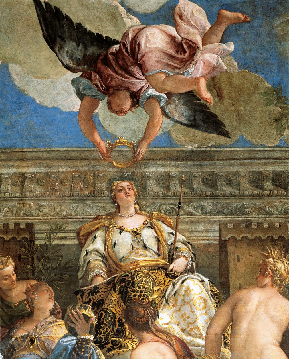 De Apotheose van Venetië (detail) door (1528 88) Veronese