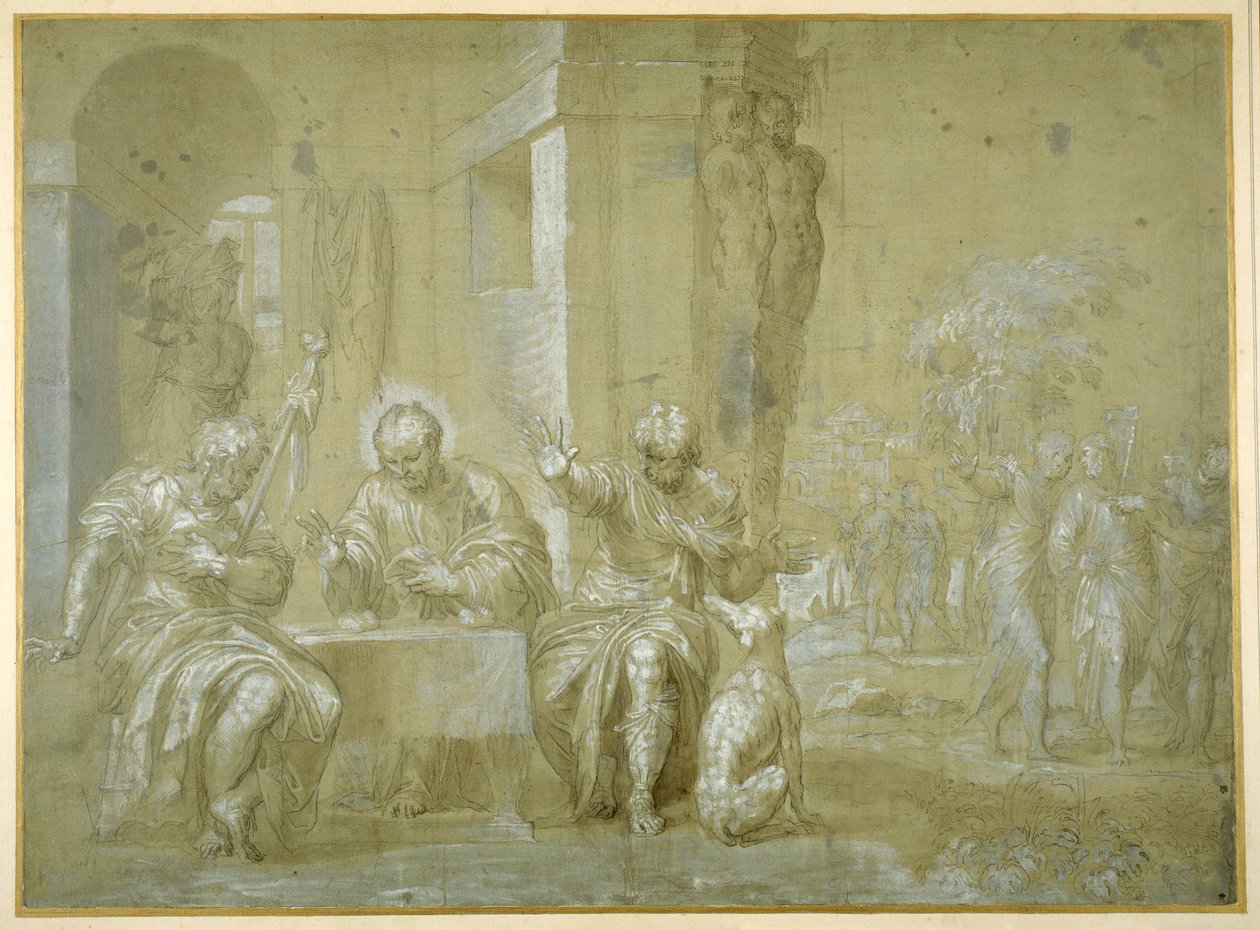 Het Avondmaal in Emmaüs, c.1550 door Veronese
