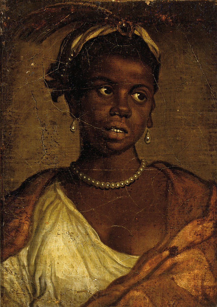 Portret van een Moorse vrouw, buste door Veronese