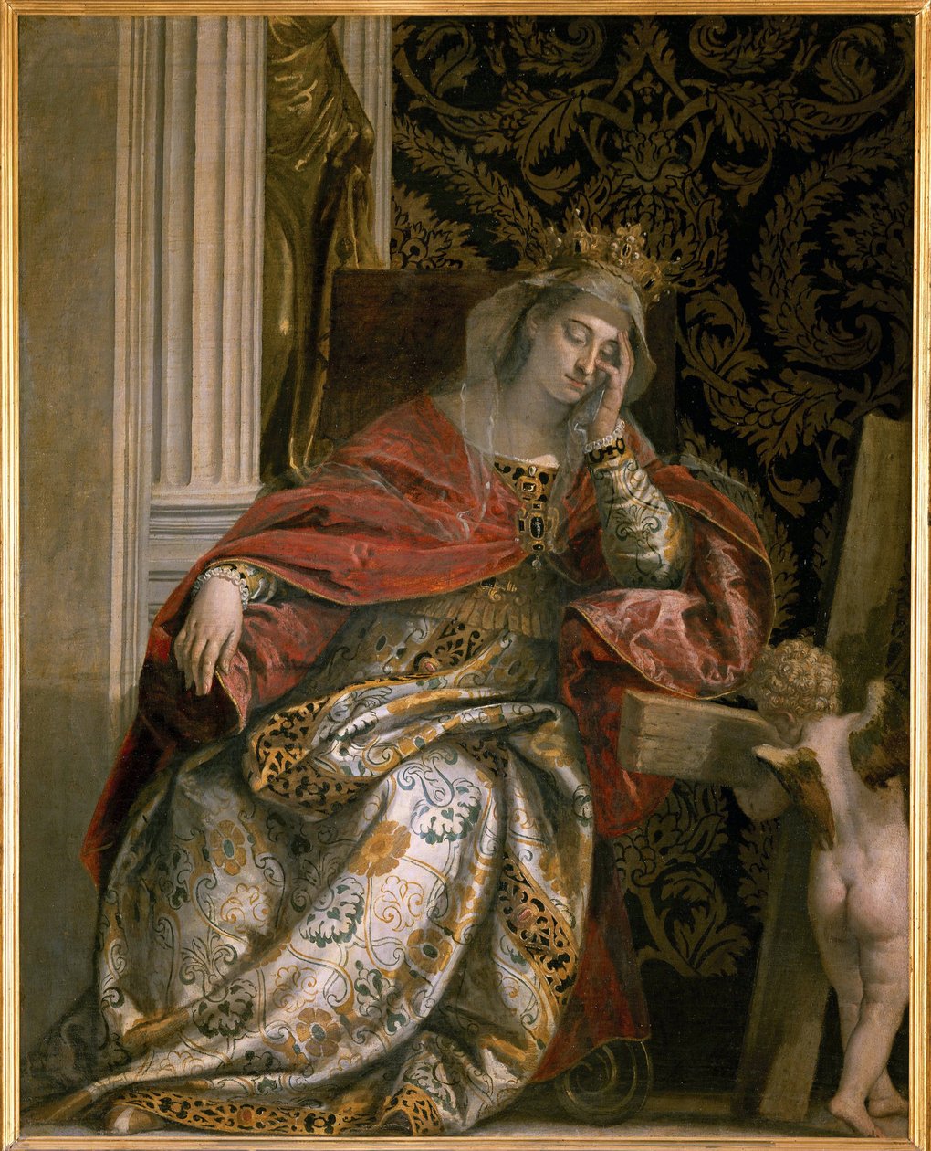 De Droom van Sint Helena (249-330) door Veronese, Paolo door Veronese
