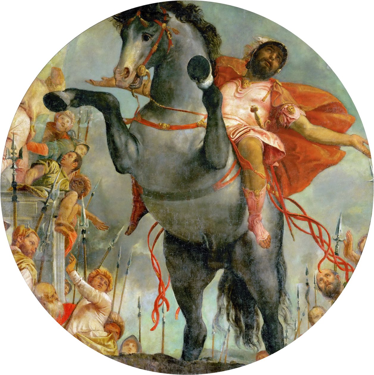 De offerdood van Marcus Curtius, ca. 1550-2 door Veronese