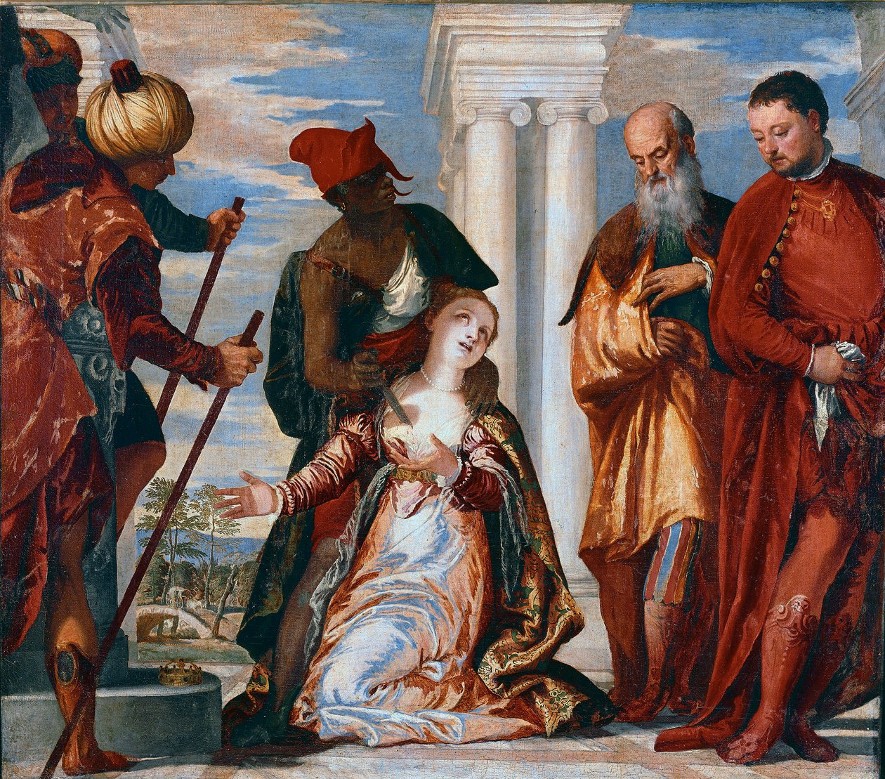 Het martelaarschap van Sint Justine door Veronese