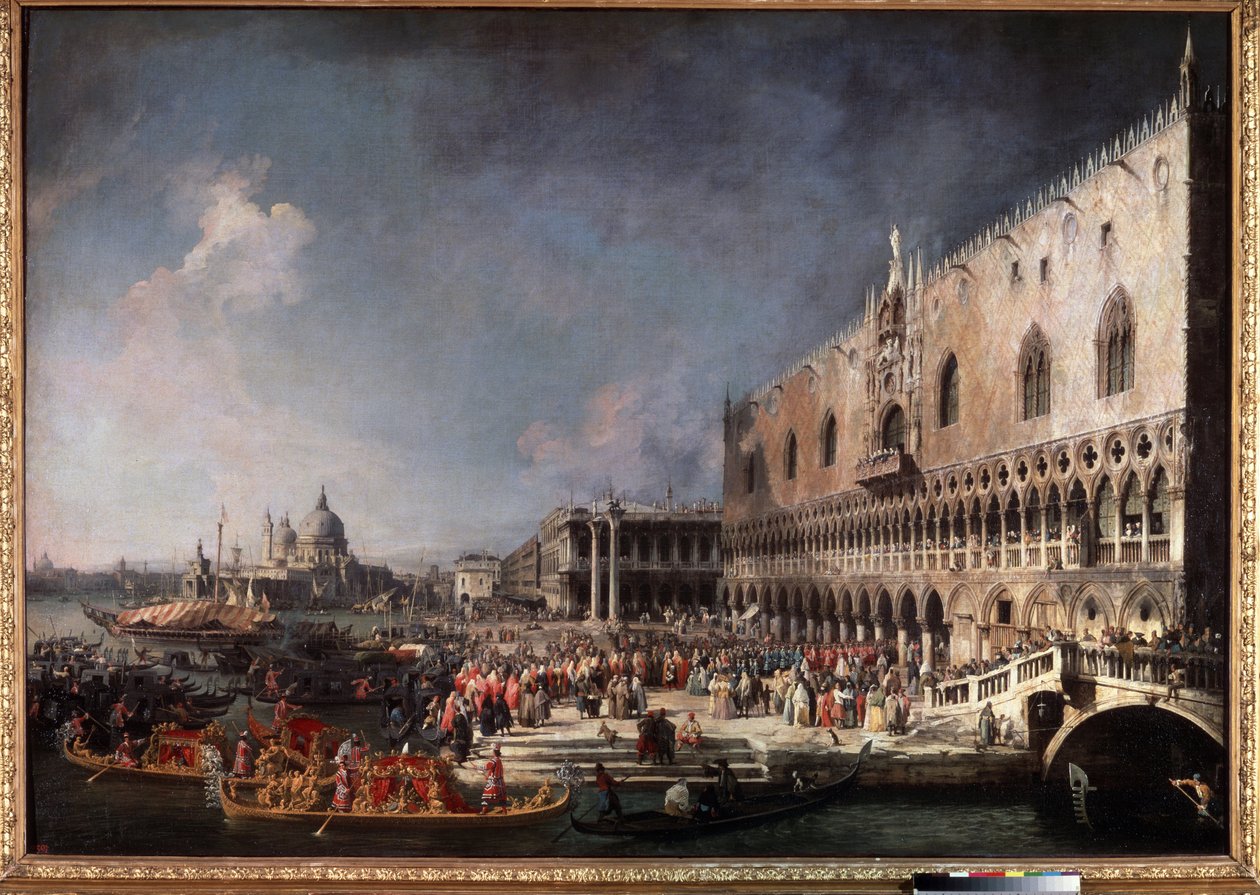 Aankomst van de Franse ambassadeur in Venetië door Canaletto