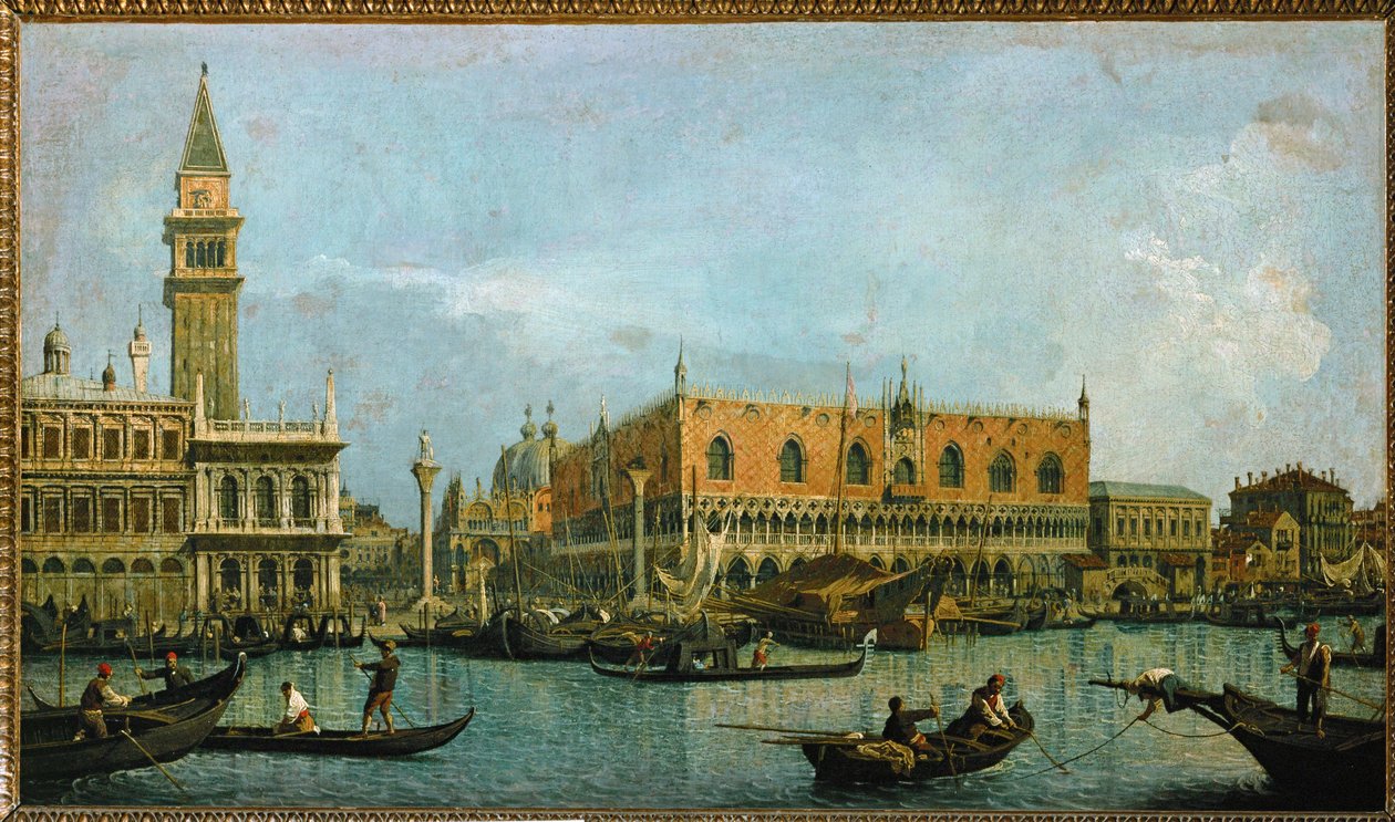 De Mole, gezien vanaf het San Marco bassin ... door (1697-1768) Canaletto