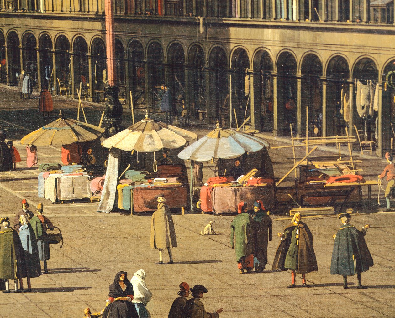 Piazza San Marco vanuit de Basiliek richting kerk van San Geminiano en Procuratie Nuove, Venetië door (1697 1768) Canaletto