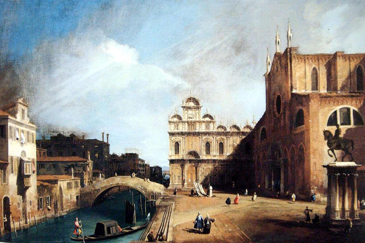 Venetië, School van San Marco door Canaletto