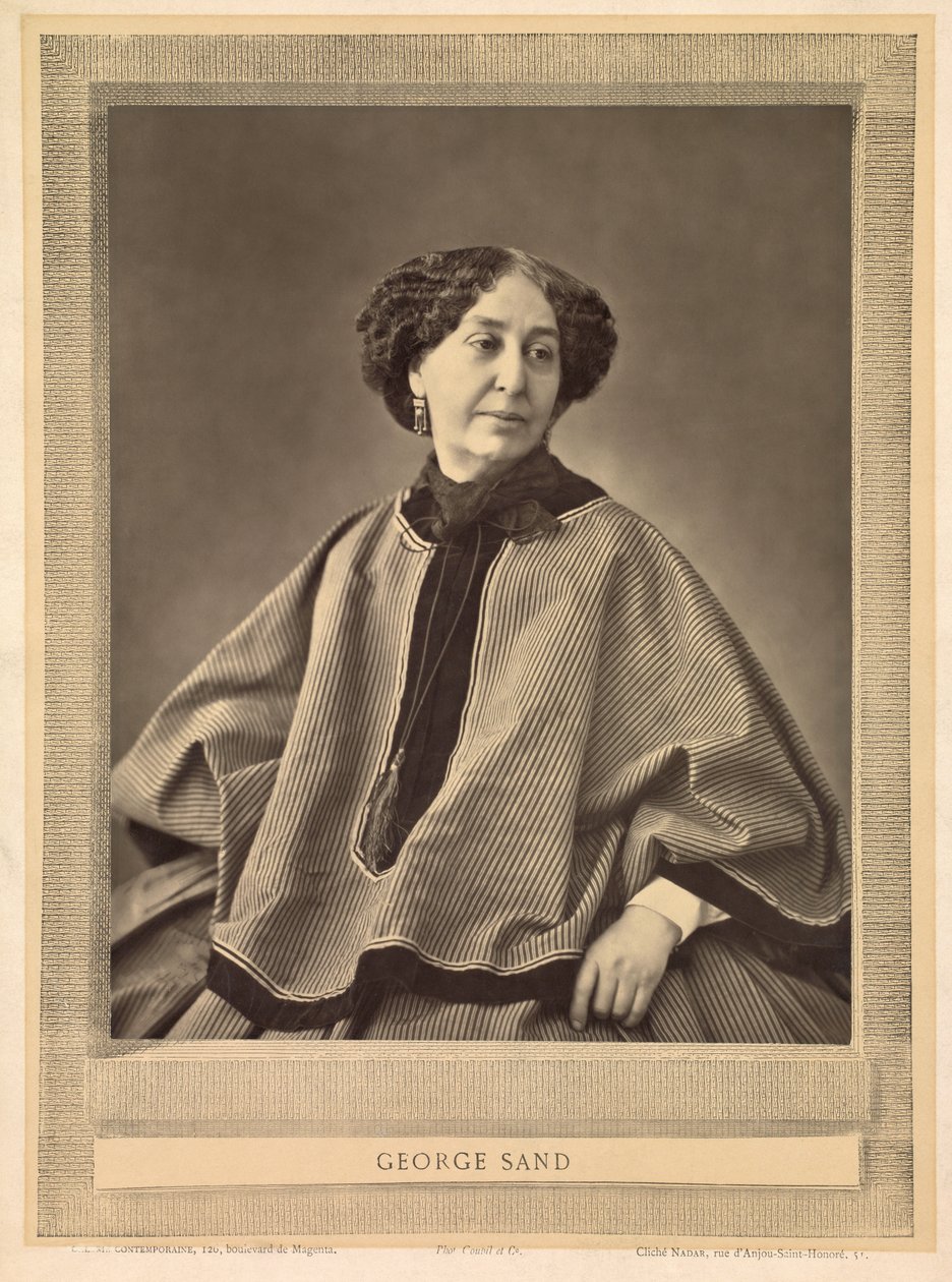 Portret van George Sand door (1820 1910) Nadar