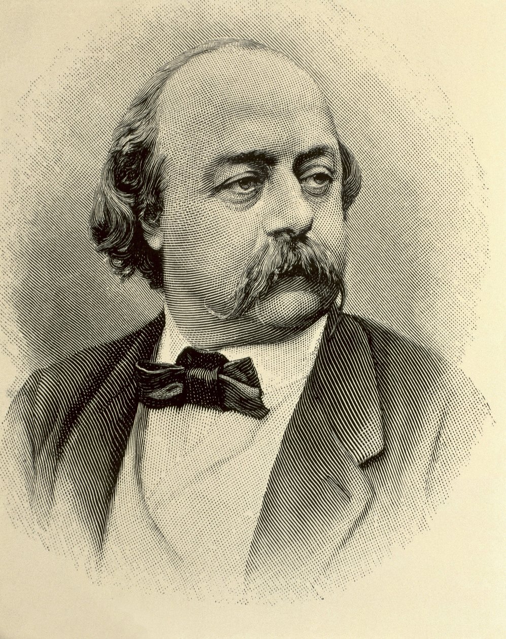 FLAUBERT, Gustave (1821-1880). Engelse schrijver. Gravure door (1820 1910) (after) Nadar