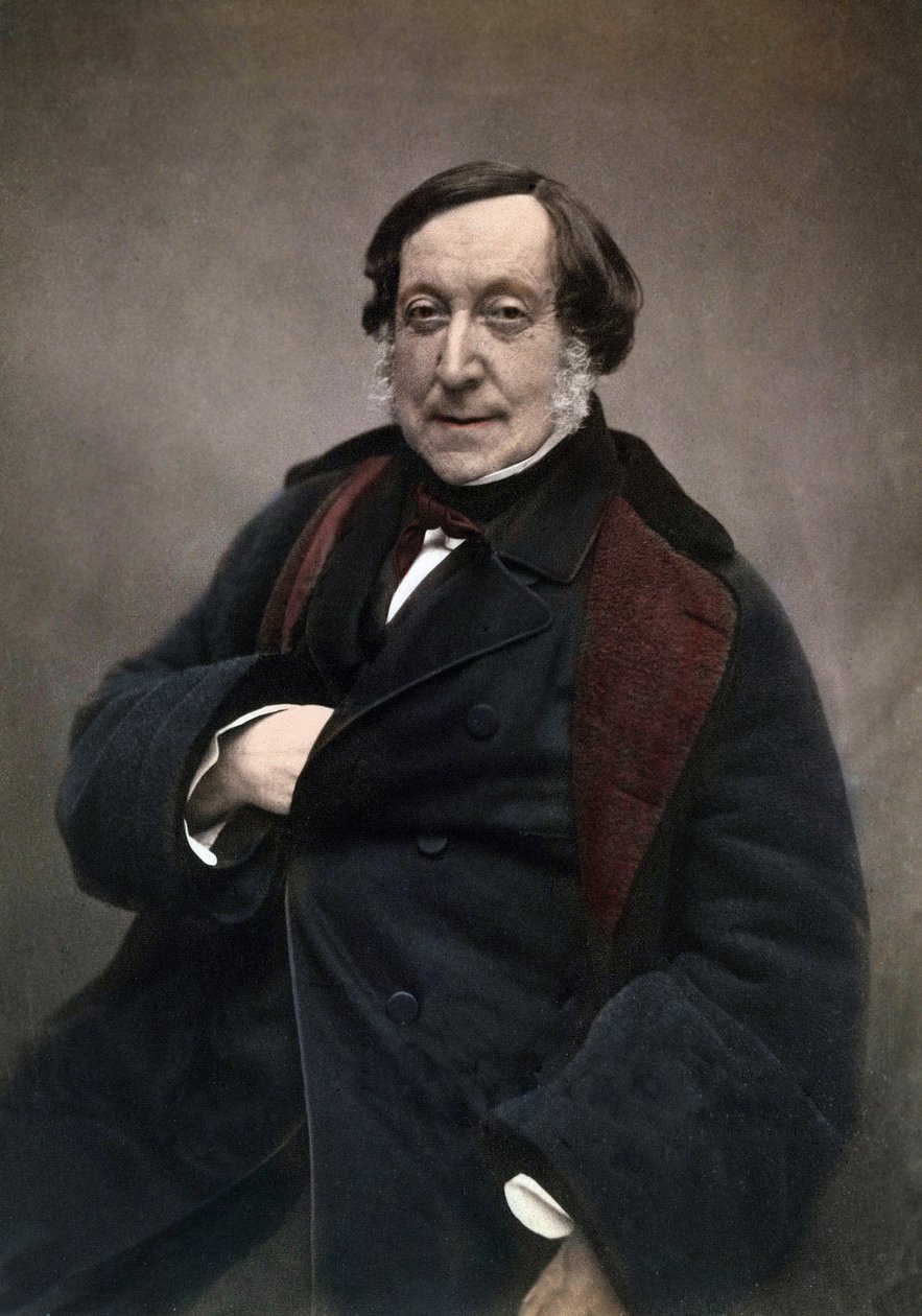 Gioachino (Antonio) Rossini (1792-1868) Italiaanse componist. naar een foto van Nadar door Nadar
