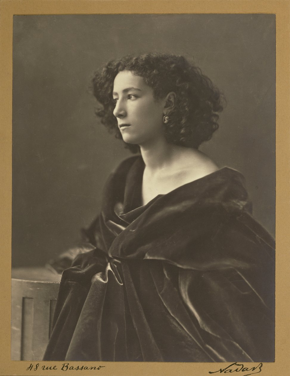 Portret van Sarah Bernhardt in 1864 door Nadar door Nadar