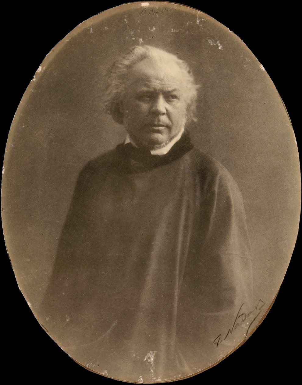 Portret van de schilder Honoré Daumier door Nadar