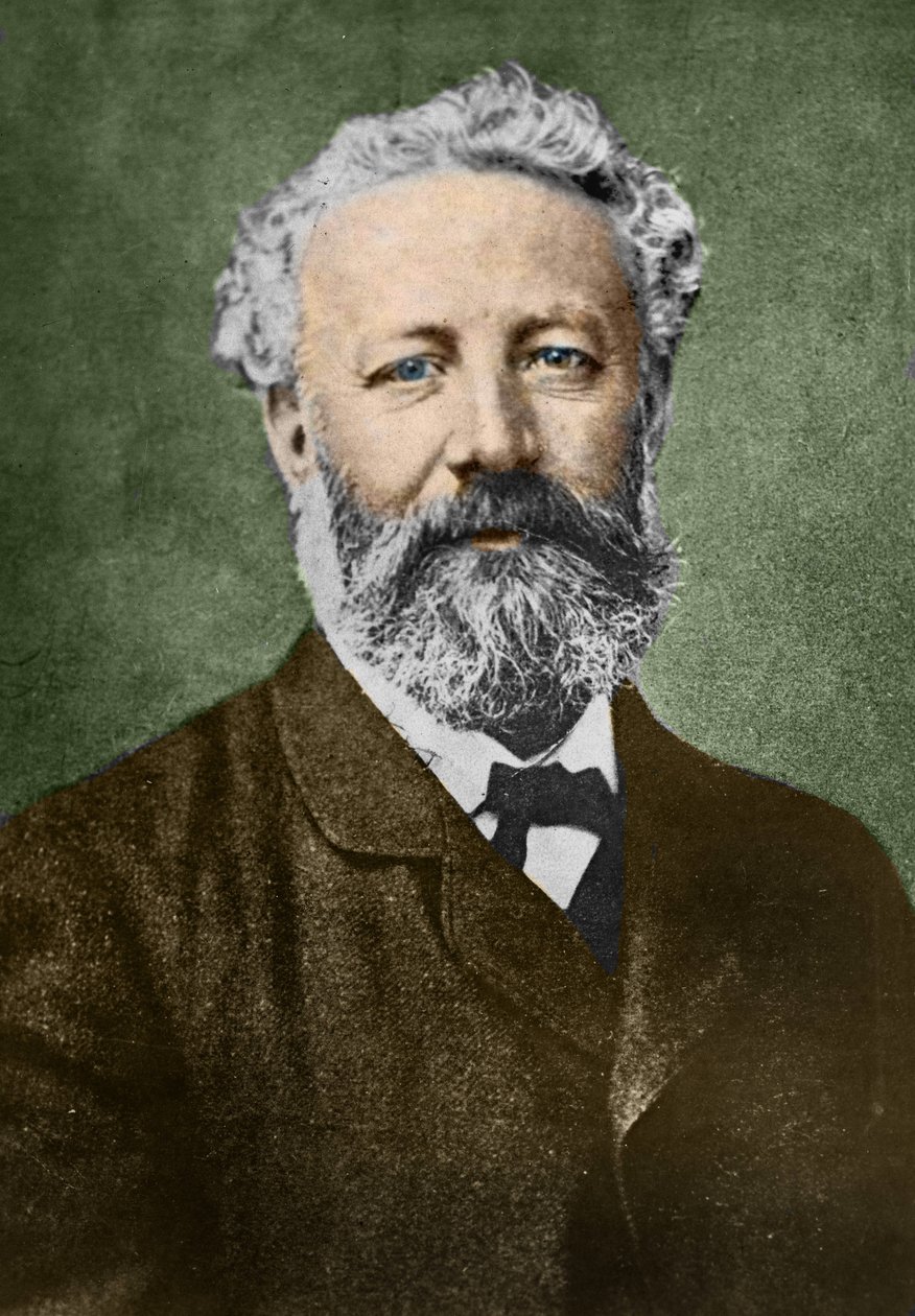 Portret van Jules Verne (1828-1905), Franse schrijver, door Nadar. door Nadar
