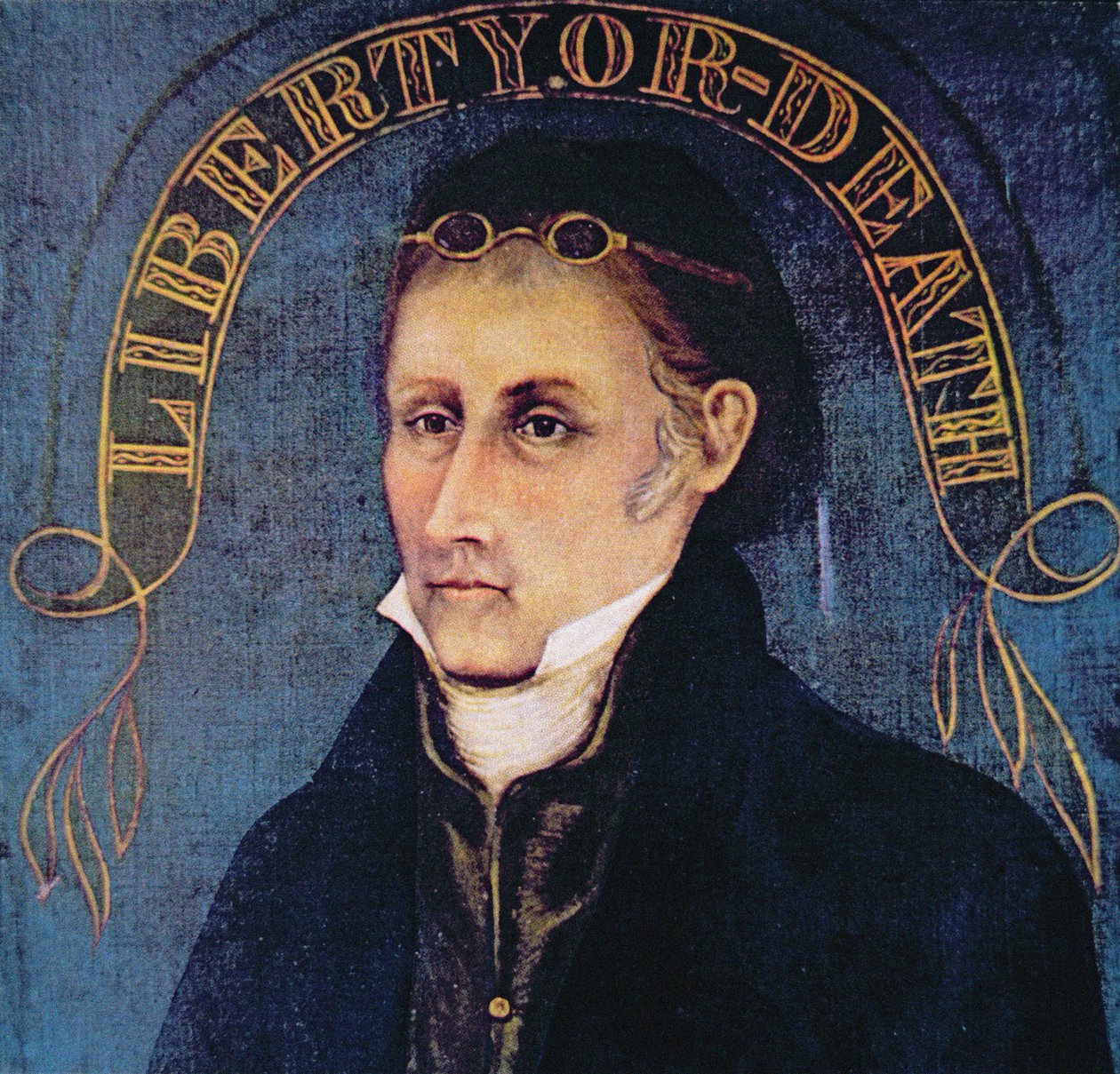 Patrick Henry, afgebeeld met de legende 