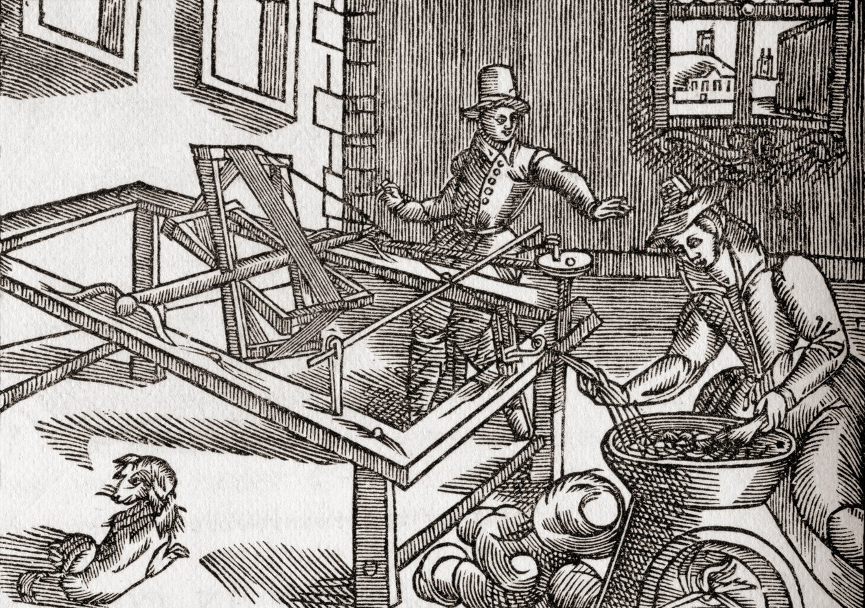Zijde winden, facsimile van een afbeelding in Edward William
