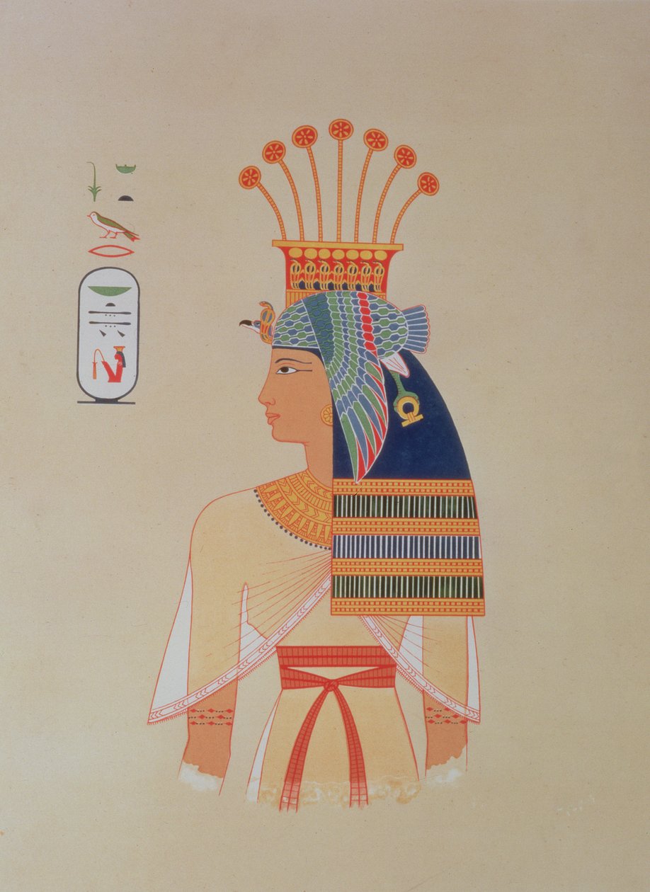 Portret van koningin Nebto, dochter van Ramses-Meiamoun, uit 