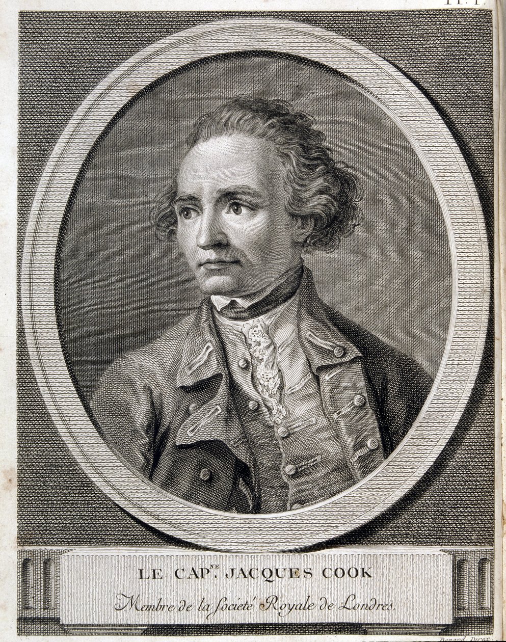 Kapitein James Cook, lid van de Royal Society of London door (after) French School