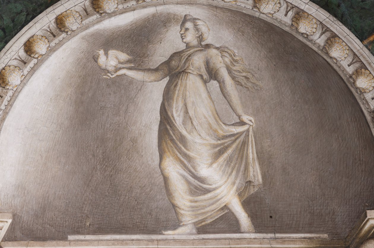 Diana Lucifera (detail van de lunetten) door (c.1489 1534) Correggio