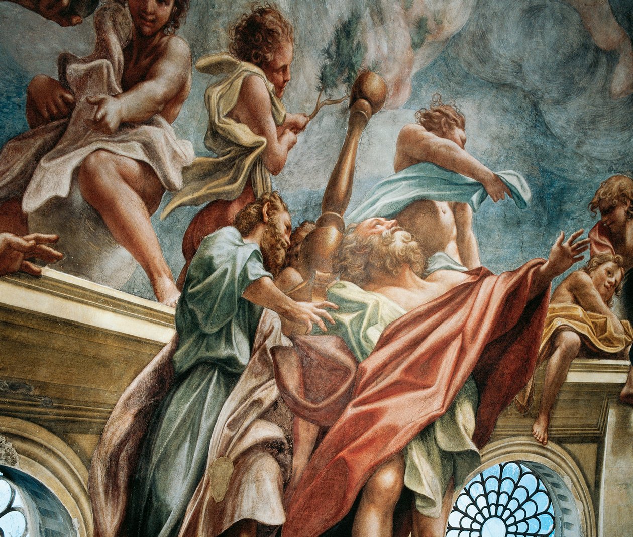 Apostel, detail van Tenhemelopneming van de Maagd door (c.1489 1534) Correggio