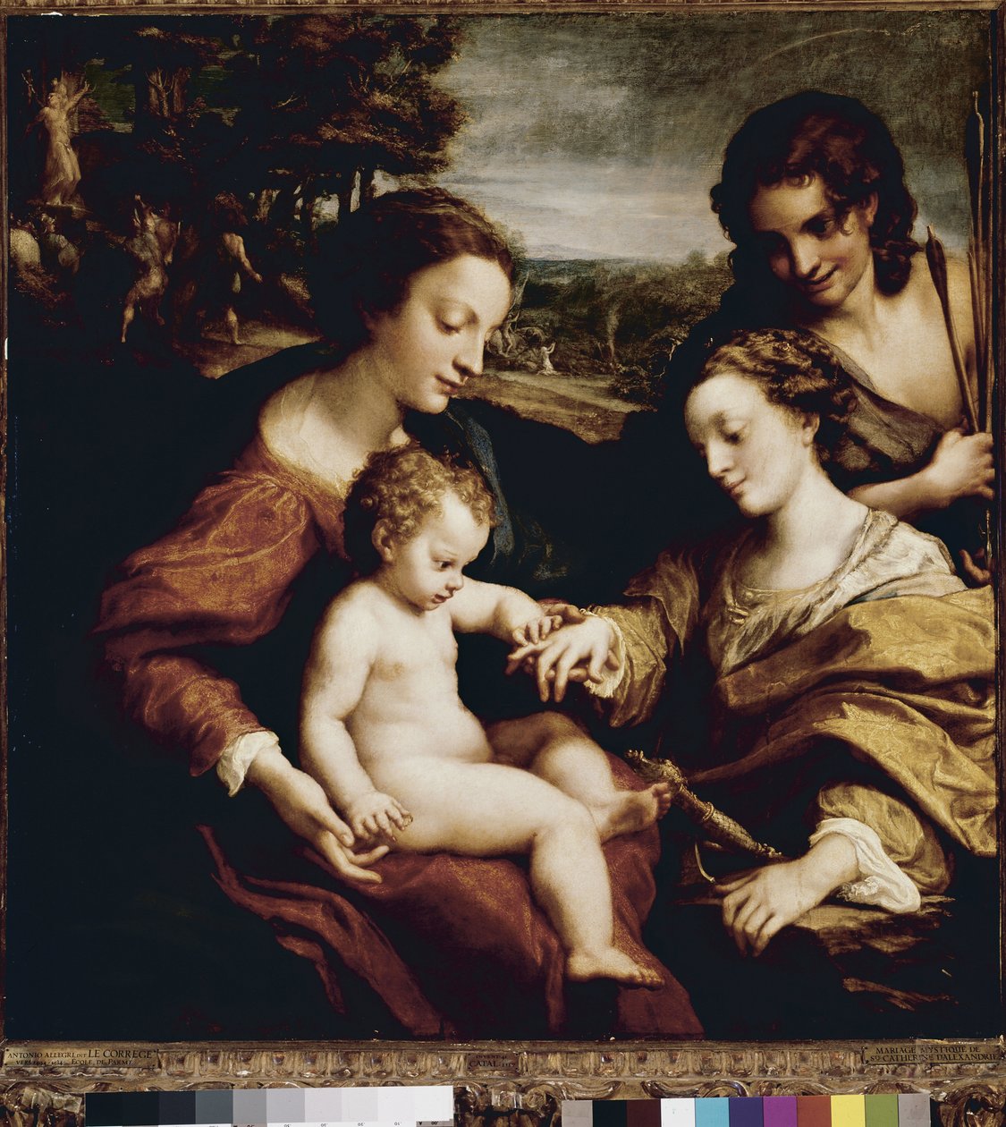 Het mystieke huwelijk van Sint Catharina door (c.1489 1534) Correggio