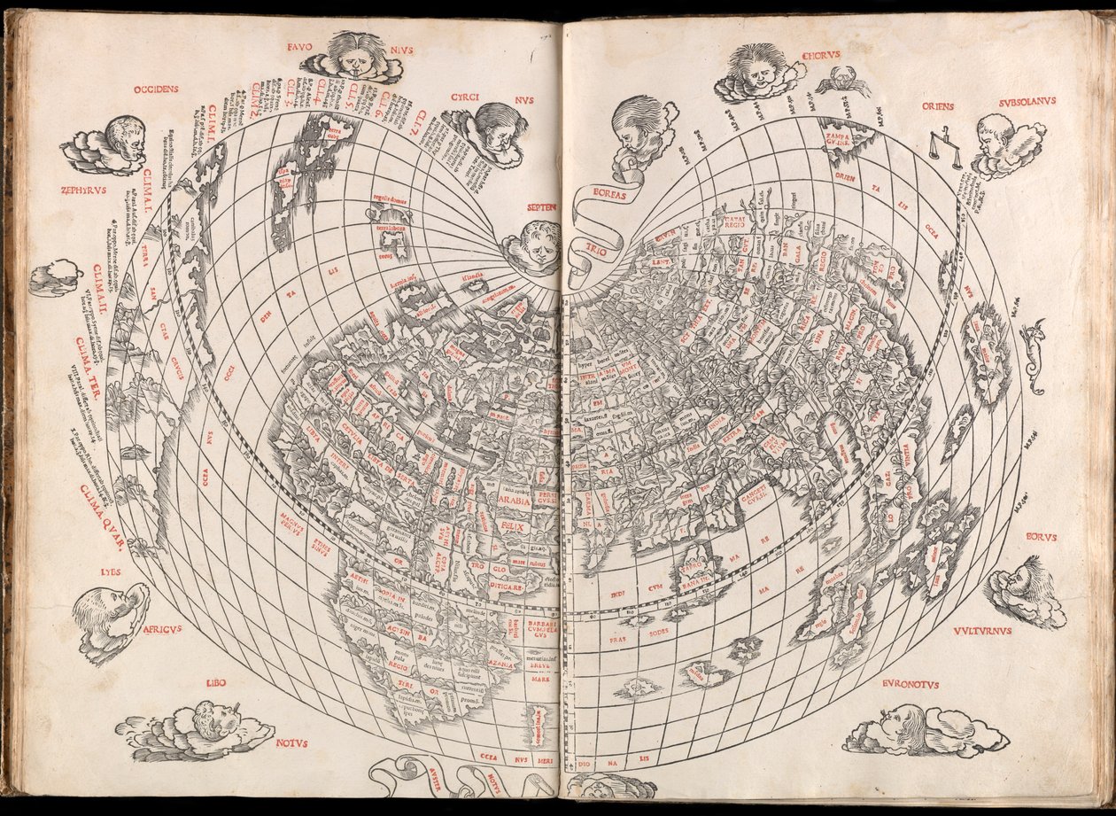 Claudii Ptholemaei Alexandrini liber geographiae cum tabulis et universali figura et cum additione locorum quae a recentioribus reperta sunt diligenti cura emendatus et impressus door (c.90 168)(after) Ptolemy