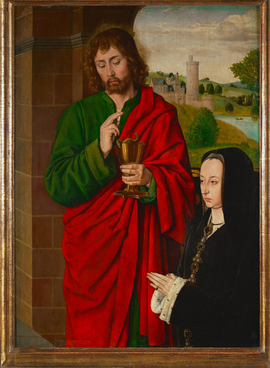 Anne de France, Dame de Beaujeu, hertogin van Bourbon ... door (fl.c.1483 c.1529) Master of Moulins