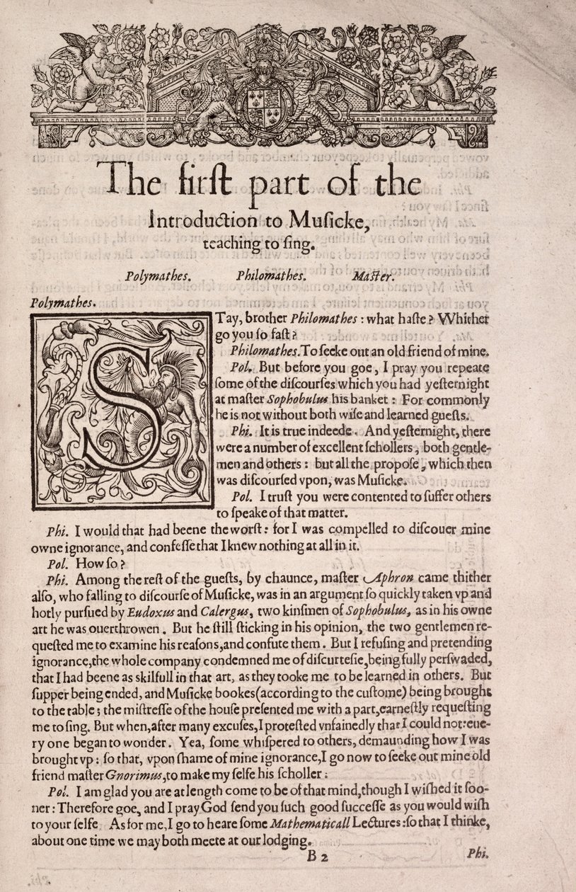 A Plaine and easie introduction to practicall musicke door Unknown