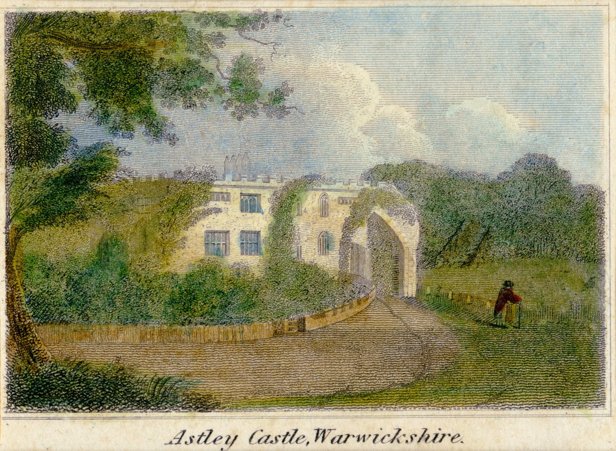 Astley Castle, Warwickshire, ca. 1830 door Unknown