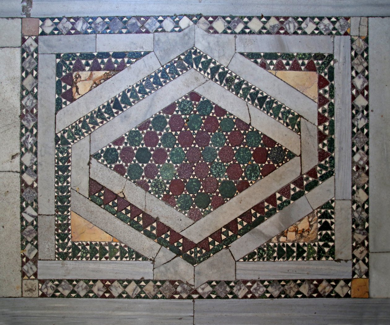 Cosmati-vloer door Unknown