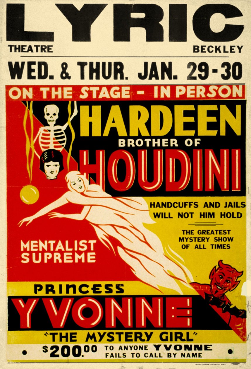 Hardeen broer van Houdini ca. 1931 door Unknown