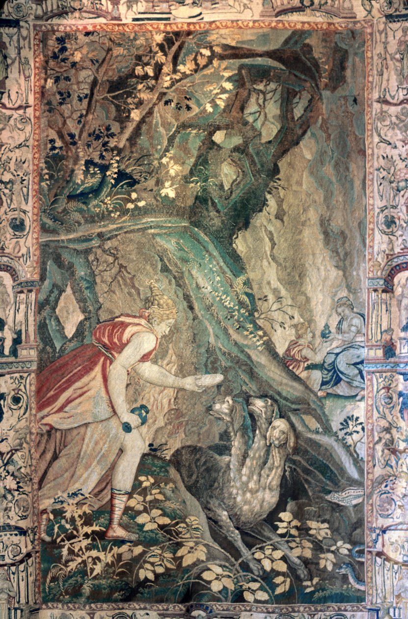 Indre & Loire N* 030 - Kasteel van Azay-le-Rideau - Kamer N* 9 - Wandtapijt: Geschiedenis van Psyche door Unknown